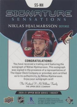 2020-21 Upper Deck - Signature Sensations #SS-NH Niklas Hjalmarsson Back