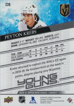 2020-21 Upper Deck - Young Guns Jumbo #239 Peyton Krebs Back