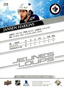 2020-21 Upper Deck - French #229 Jansen Harkins Back