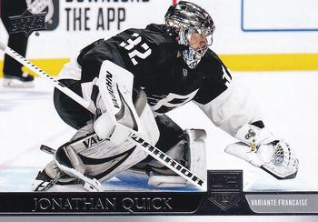 2020-21 Upper Deck - French #338 Jonathan Quick Front