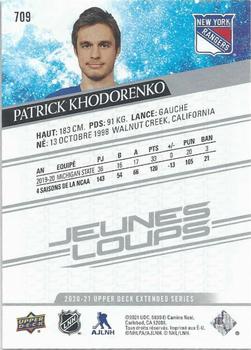 2020-21 Upper Deck - French #709 Patrick Khodorenko Back