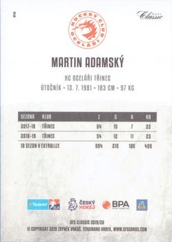 2019-20 OFS Classic #2 Martin Adamsky Back