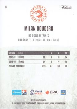 2019-20 OFS Classic #6 Milan Doudera Back