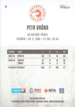 2019-20 OFS Classic #14 Petr Vrana Back