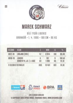2019-20 OFS Classic #25 Marek Schwarz Back