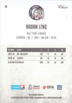 2019-20 OFS Classic #30 Radan Lenc Back