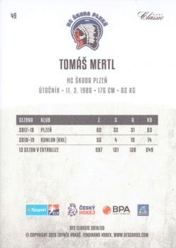 2019-20 OFS Classic #49 Tomas Mertl Back