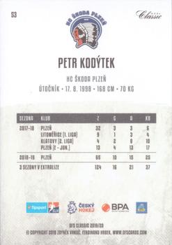 2019-20 OFS Classic #53 Petr Kodytek Back