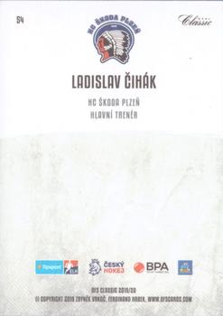 2019-20 OFS Classic #54 Ladislav Cihak Back