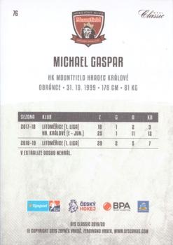 2019-20 OFS Classic #76 Michael Gaspar Back