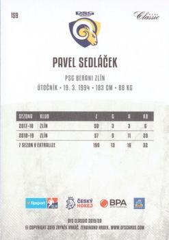 2019-20 OFS Classic #159 Pavel Sedlacek Back