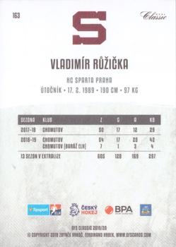 2019-20 OFS Classic #163 Vladimir Ruzicka Back