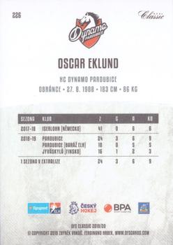 2019-20 OFS Classic #226 Oscar Eklund Back