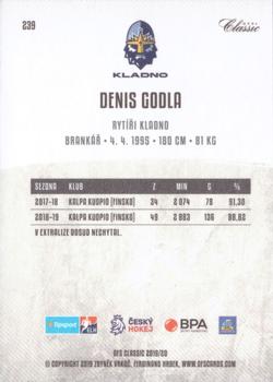 2019-20 OFS Classic #239 Denis Godla Back