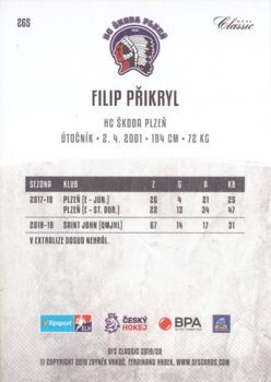 2019-20 OFS Classic #265 Filip Prikryl Back