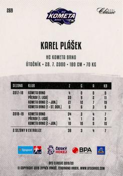 2019-20 OFS Classic #269 Karel Plasek Back