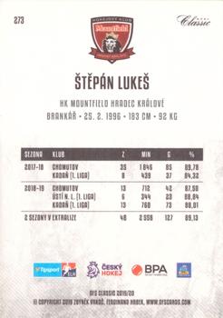 2019-20 OFS Classic #273 Stepan Lukes Back