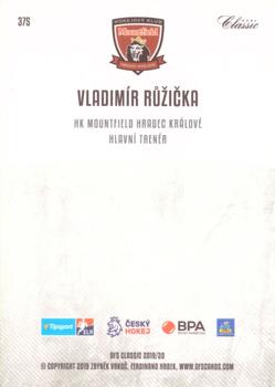 2019-20 OFS Classic #375 Vladimir Ruzicka Back