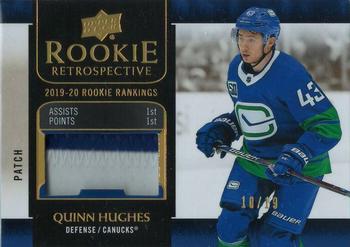 2020-21 Upper Deck - Rookie Retrospective Patch #RR-3 Quinn Hughes Front