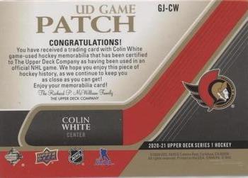 2020-21 Upper Deck - UD Game Patch #GJ-CW Colin White Back