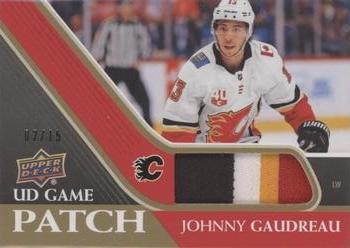 2020-21 Upper Deck - UD Game Patch #GJ-JG Johnny Gaudreau Front
