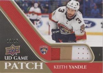 2020-21 Upper Deck - UD Game Patch #GJ-KY Keith Yandle Front