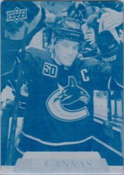 2020-21 Upper Deck - UD Canvas Printing Plates Cyan #C78 Bo Horvat Front