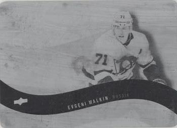 2020-21 Upper Deck - NHL Worldwide Printing Plates Black #WW-11 Evgeni Malkin Front