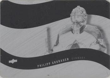 2020-21 Upper Deck - NHL Worldwide Printing Plates Black #WW-17 Philipp Grubauer Front