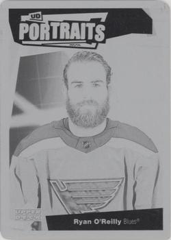 2020-21 Upper Deck - UD Portraits Printing Plates Black #P-8 Ryan O'Reilly Front