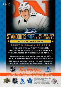 2020-21 Upper Deck Tim Hortons - All-Star Standouts #AS-15 Mitch Marner Back