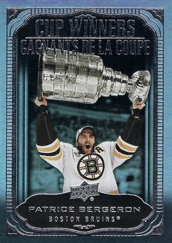 2020-21 Upper Deck Tim Hortons - Cup Winners #CW-3 Patrice Bergeron Front