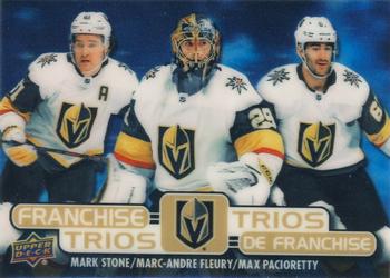 2020-21 Upper Deck Tim Hortons - Franchise Trios #T-9 Mark Stone / Marc-Andre Fleury / Max Pacioretty Front