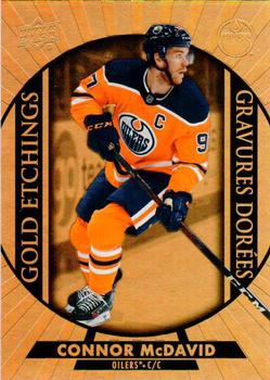2020-21 Upper Deck Tim Hortons - Gold Etchings #G-1 Connor McDavid Front