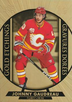 2020-21 Upper Deck Tim Hortons - Gold Etchings #G-4 Johnny Gaudreau Front