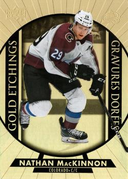 2020-21 Upper Deck Tim Hortons - Gold Etchings #G-5 Nathan MacKinnon Front