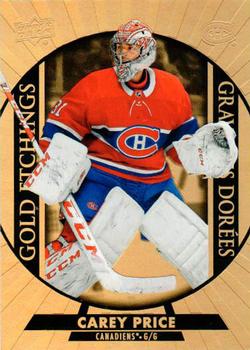 2020-21 Upper Deck Tim Hortons - Gold Etchings #G-9 Carey Price Front