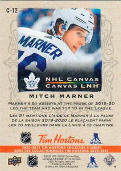 2020-21 Upper Deck Tim Hortons - NHL Canvas #C-12 Mitch Marner Back