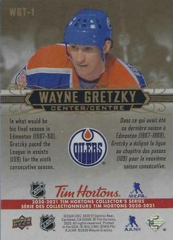 2020-21 Upper Deck Tim Hortons - Tribute #WGT-1 Wayne Gretzky Back