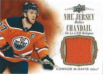 2020-21 Upper Deck Tim Hortons - NHL Jersey Relics #J-CM Connor McDavid Front