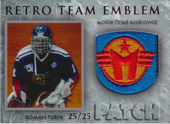 2009-10 Legendy CS - Retro Team Emblem #RTE-RT Roman Turek Front
