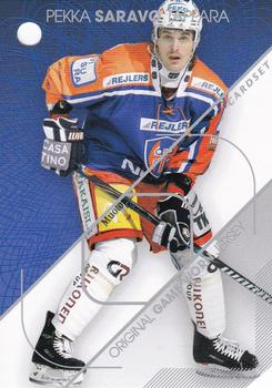 2011-12 Cardset Finland - Game Worn Jersey Redemption #NNO Pekka Saravo Front