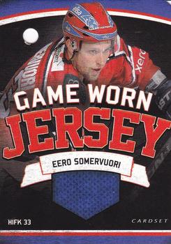 2013-14 Cardset Finland - Game Worn Jersey Series 2 Redemption #NNO Eero Somervuori Front