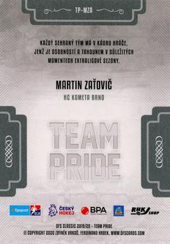2019-20 OFS Classic - Team Pride #TP-MZA Martin Zatovic Back