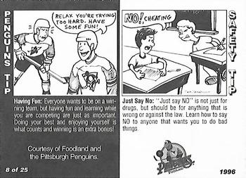1995-96 Foodland Pittsburgh Penguins #8 Norm Maciver Back
