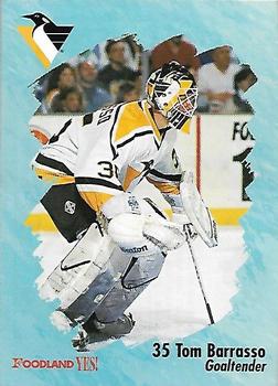 1995-96 Foodland Pittsburgh Penguins #10 Tom Barrasso Front