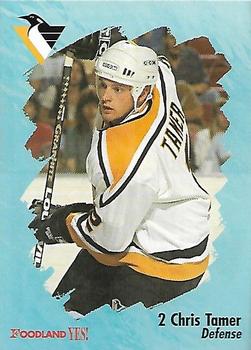 1995-96 Foodland Pittsburgh Penguins #18 Chris Tamer Front