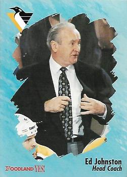 1995-96 Foodland Pittsburgh Penguins #22 Ed Johnston Front