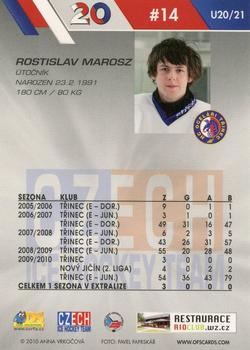 2010-11 Czech OFS Plus - Czech Republic U20 #21 Rostislav Marosz Back