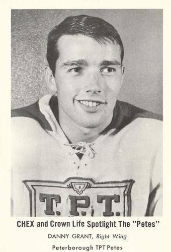 1965-66 Crown Life Peterborough Petes (OHA) #NNO Danny Grant Front